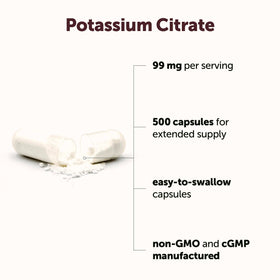Flacon de Citrate de Potassium Micro Ingredients avec étiquette visible