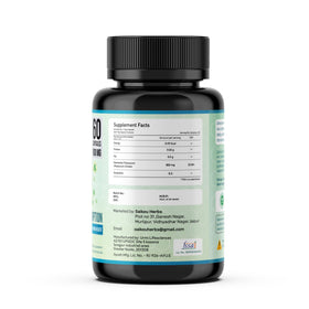 Flacon de citrate de potassium SAIKOU HERBS et capsules à côté