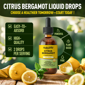 Flacon de Citrus Bergamot HOLLEGEND avec gouttes visibles
