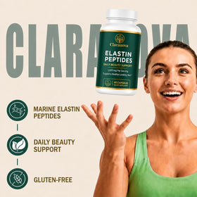 Flacon de Claranova Peptides d'Élastine avec étiquette visible