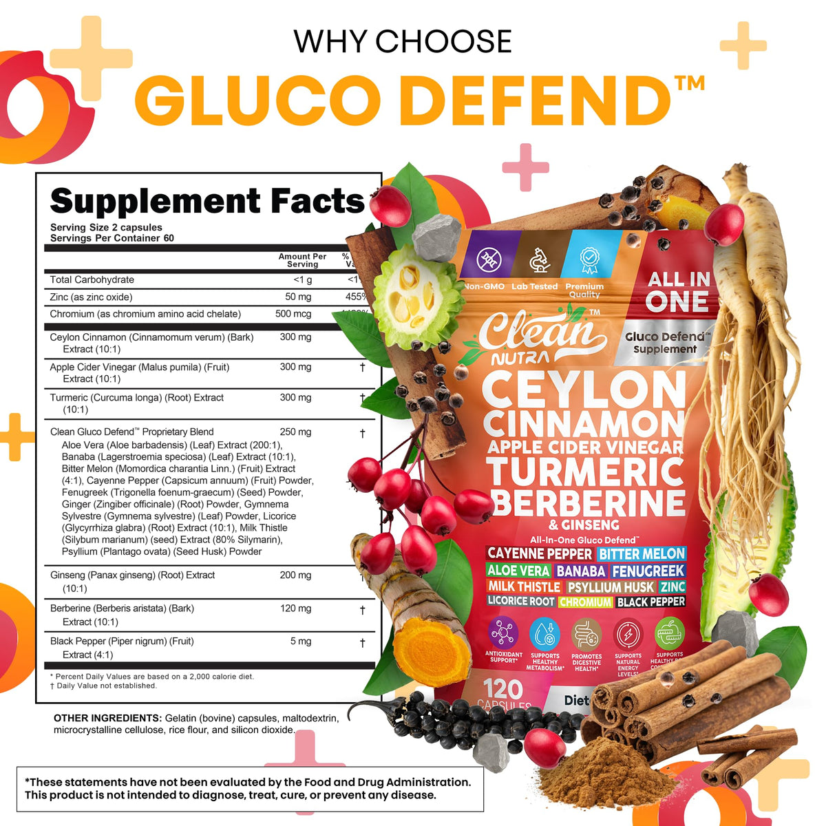 Flacon de Clean Nutraceuticals avec étiquette visible