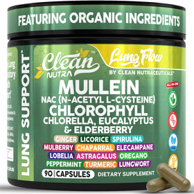 Flacon de Clean Nutraceuticals Extrait de Feuille de Molène 90 capsules