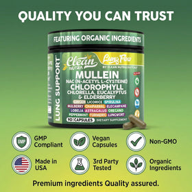 Flacon de Clean Nutraceuticals Extrait de Feuille de Molène ouvert