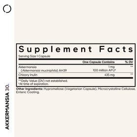 Flacon de Codeage Akkermansia Probiotique avec étiquette