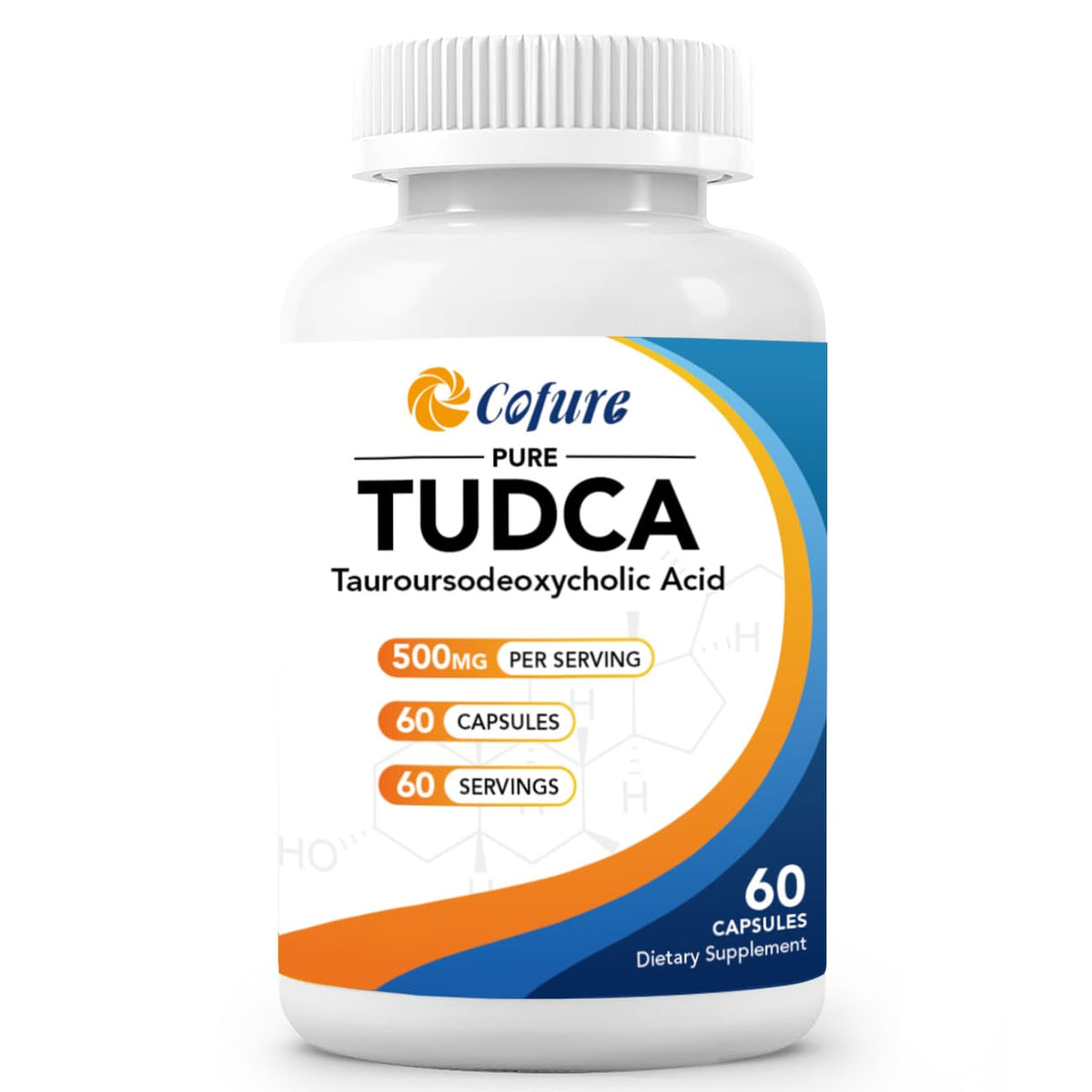 Flacon de Cofure TUDCA 500mg Complément Alimentaire - 60 Capsules