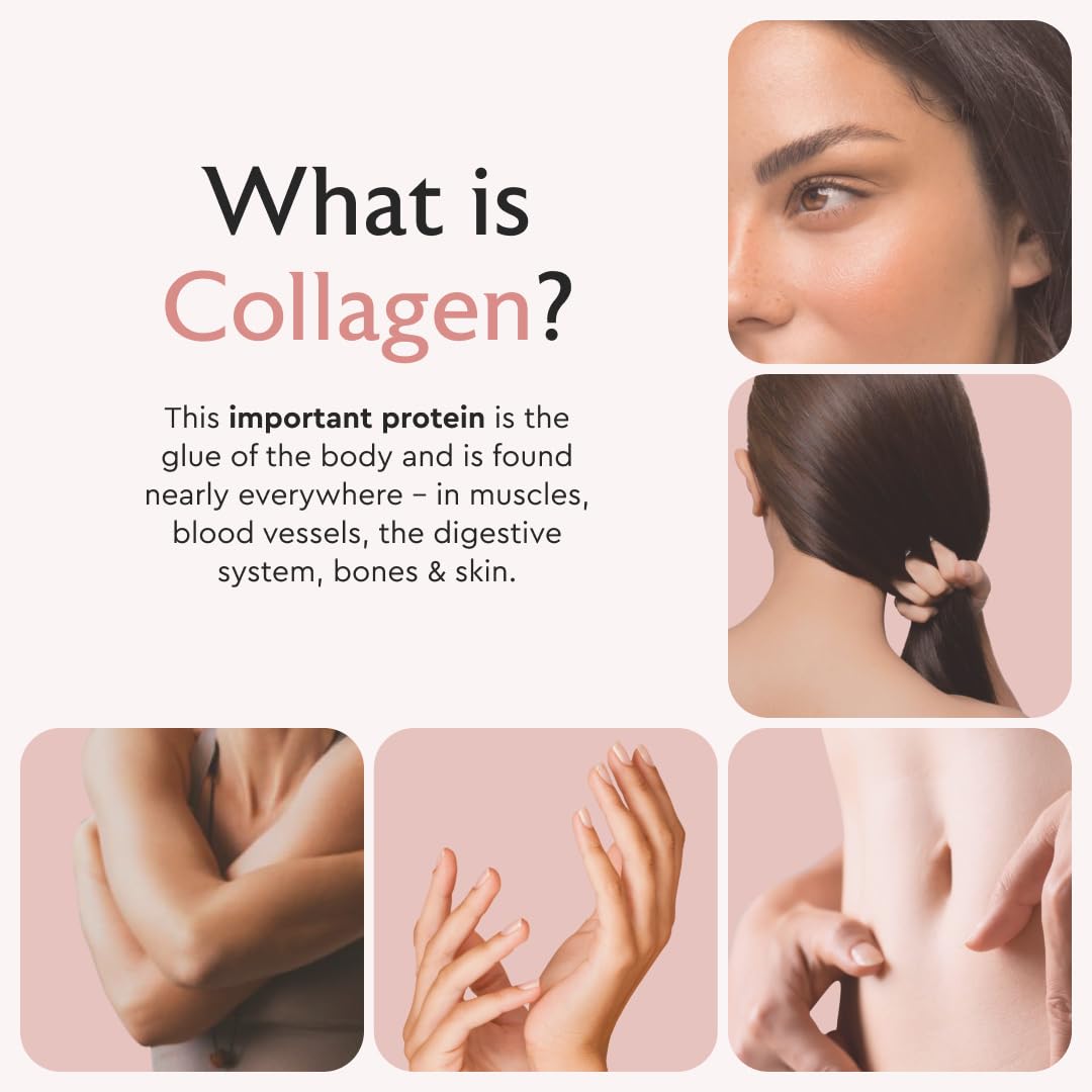 Flacon de collagène Alaya Naturals avec des ingrédients visibles