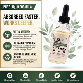 Flacon de collagène liquide avec pipette Lives Potions