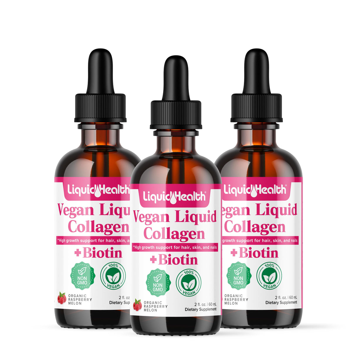 Flacon de collagène liquide végétal LIQUIDHEALTH 100 000 mcg