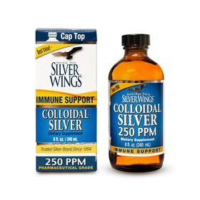 Flacon de Colloidal Silver 250ppm Natural Path Silver Wings, vue avant