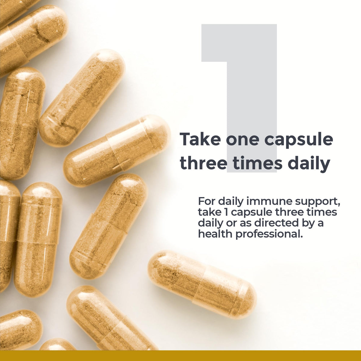 Flacon de colostrum bovin Premier Research Labs ouvert avec capsules visibles