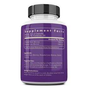 Flacon de complément alimentaire Ancestral Supplements avec étiquette visible