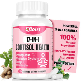 Flacon de complément alimentaire Cortisol Efioist avec 120 capsules