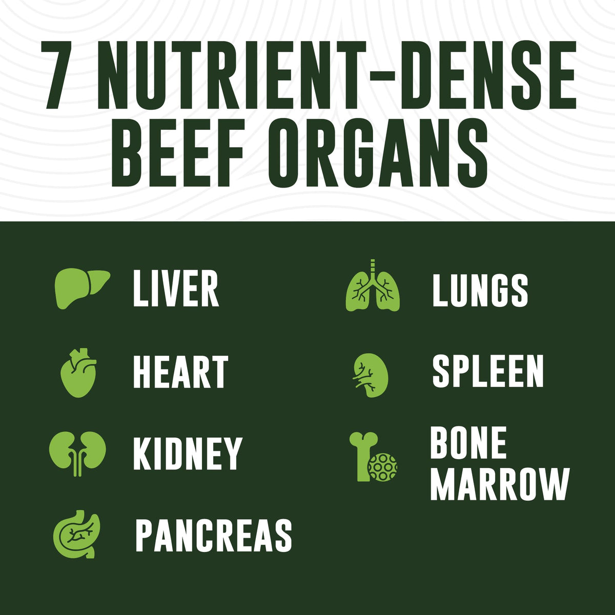 Flacon de complément alimentaire d'organes de boeuf Left Coast Performance