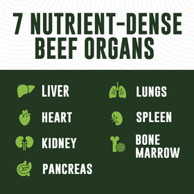 Flacon de complément alimentaire d'organes de boeuf Left Coast Performance