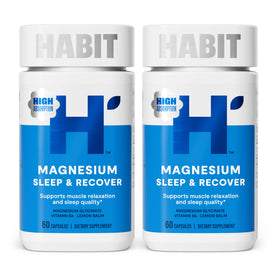 Flacon de complément alimentaire Magnésium Sleep & use de Health By Habit, 120 capsules