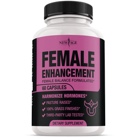 Flacon de complément alimentaire NEW AGE pour femmes, 60 capsules