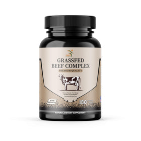 Flacon de complément alimentaire organes de boeuf 3000mg, 180 capsules