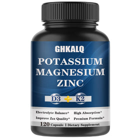 Flacon de complément GHKALQ Potassium Magnésium Zinc avec capsules