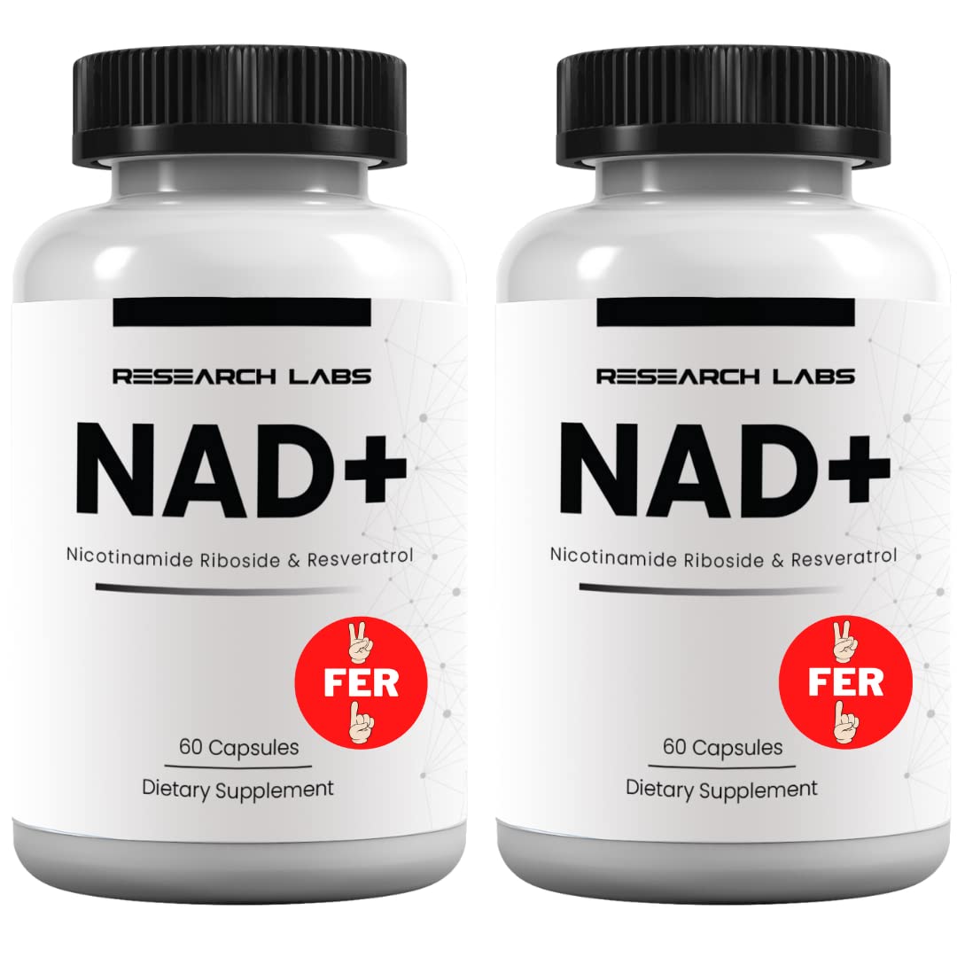 Flacon de complément NAD+ RiboYOUNG 120 capsules vue de face