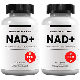 Flacon de complément NAD+ RiboYOUNG 120 capsules vue de face
