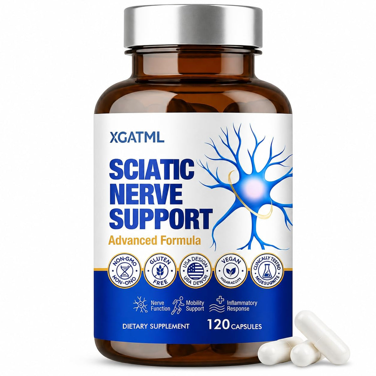 Flacon de complément ORITICA 120 capsules vue avant