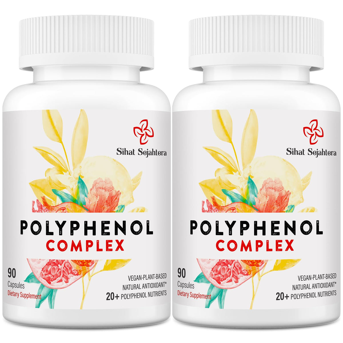 Flacon de complément polyphénols Sihat Sejahtera de 180 capsules