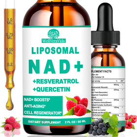 Flacon de complément WellVeraVida NAD+ 900mg liquide vue avant