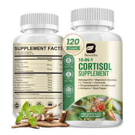 Flacon de compléments alimentaires B BEWORTHS Cortisol 120 capsules