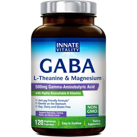 Flacon de compléments alimentaires GABA Innate Vitality 120 capsules