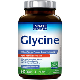 Flacon de compléments alimentaires Glycine Innate Vitality 240 capsules