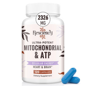 Flacon de compléments alimentaires mitochondriaux Resciency 2326 MG 120 capsules