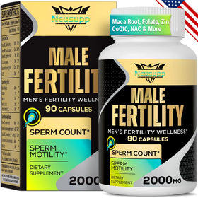 Flacon de compléments alimentaires Neusupp Fertilité Homme 90 capsules