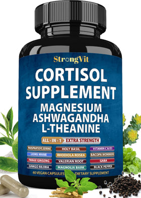 Flacon de compléments alimentaires StrongVit Cortisol 16-in-1
