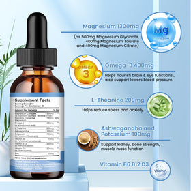 Flacon de Complexe de Magnésium Liquide ReviNutra avec dose de 2ml