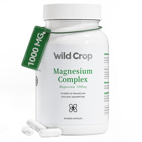 Flacon de Complexe de Magnésium Wild Crop 1000mg vue de face