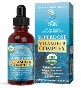 Flacon de Complexe de Vitamines B Liquide Tropical Oasis 60 Serv.
