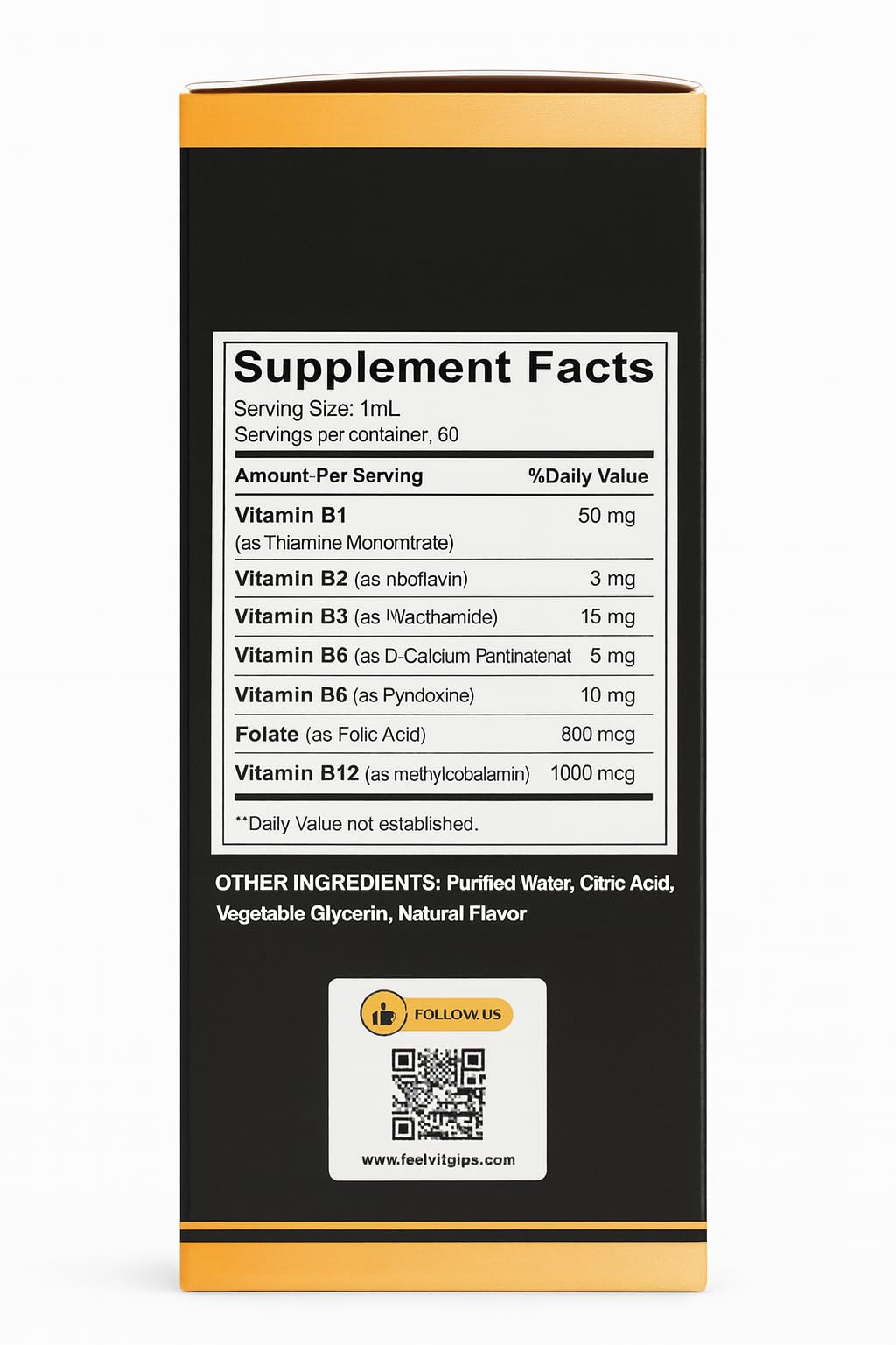 Flacon de Complexe de Vitamines B12 Liquide Bariatric Guru - Détails du produit