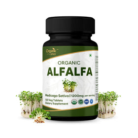 Flacon de comprimés d'Alfalfa ORGANIC SPREE 120 comprimés