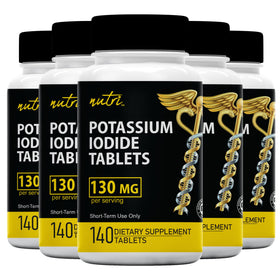 Flacon de comprimés de potassium ioduré Nature's Fusions 130 mg