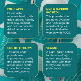 Flacon de CONCEIVE PLUS avec des capsules à côté