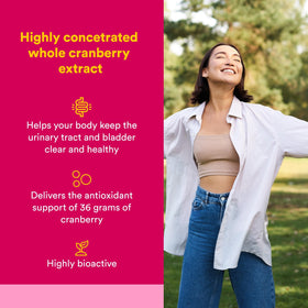 Flacon de concentré de canneberge Natural Factors 500 mg 36:1 avec capsules