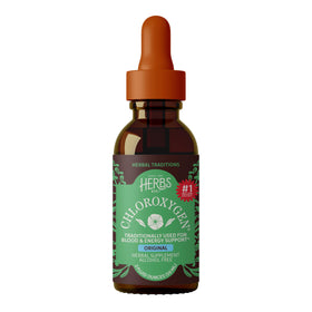 Flacon de concentré de chlorophylle Herbs Etc. 60ml vue de face