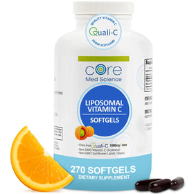 Flacon de Core Med Science Vitamine C Liposomale 1000mg avec 270 gélules