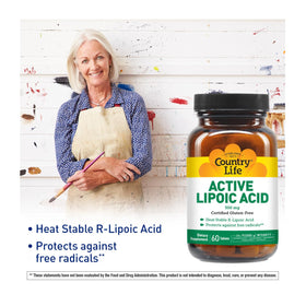 Flacon de Country Life Acide Lipoïque Actif 300 mg 60 comprimés