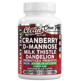 Flacon de Cran Flow de Clean Nutraceuticals avec 60 capsules