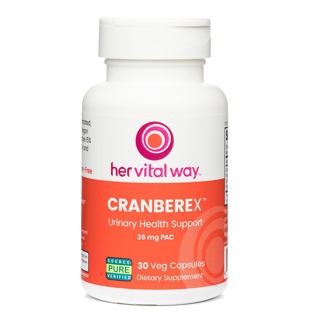 Flacon de Cranberex her vital way avec 60 gélules végétariennes