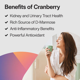 Flacon de Cranberry 500 mg PureFormulas ouvert avec capsules à l'intérieur