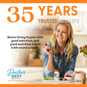 Flacon de curcuma Curcumin de Doctor's BEST sur fond neutre
