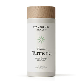 Flacon de Curcuma Dynamique Stonehenge Health avec 90 capsules végétariennes