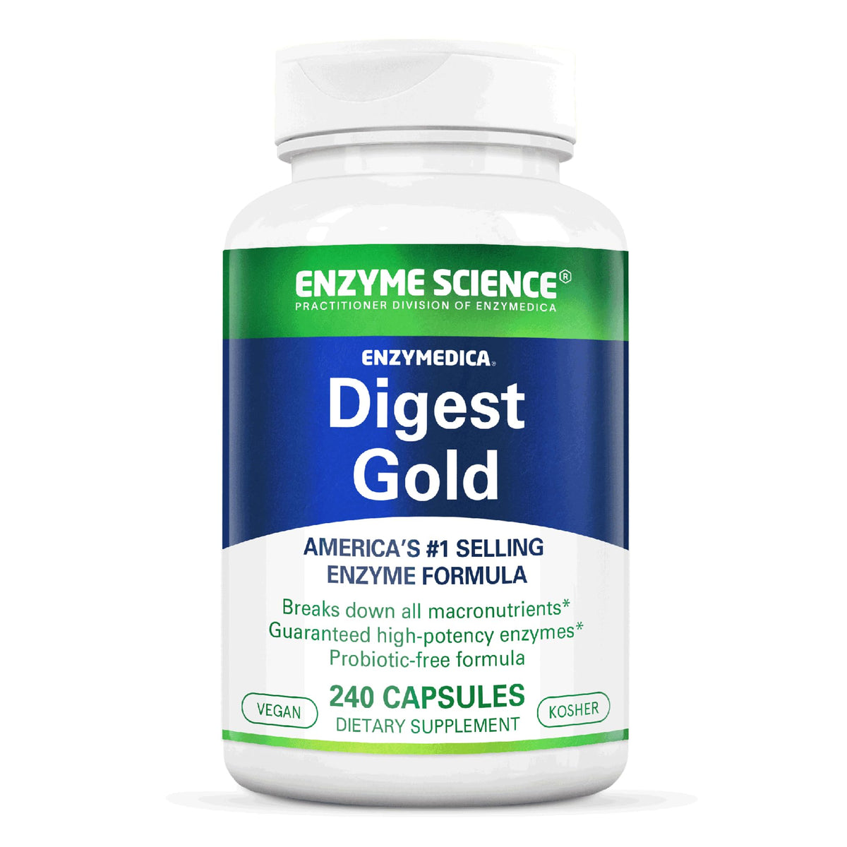 Flacon de daily Gold Enzyme Science contenant 240 capsules